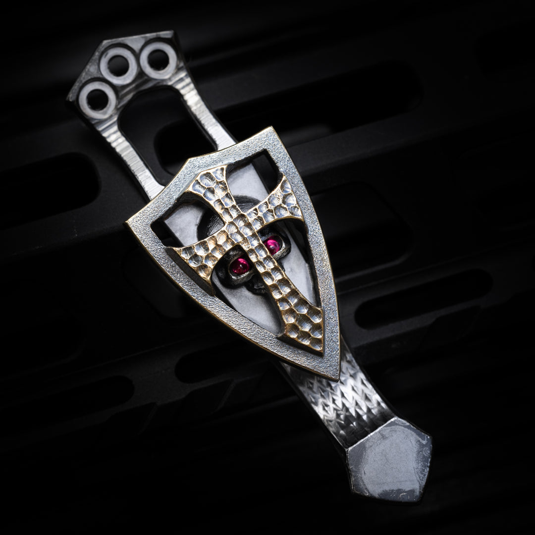 Steel Flame x Ti2 -- 3 Hole Eternal Warrior Knife Clip