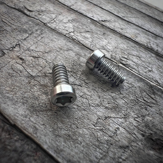 Ti2 Torch Clip Screw Set -- Stainless Steel (Custom Turned)