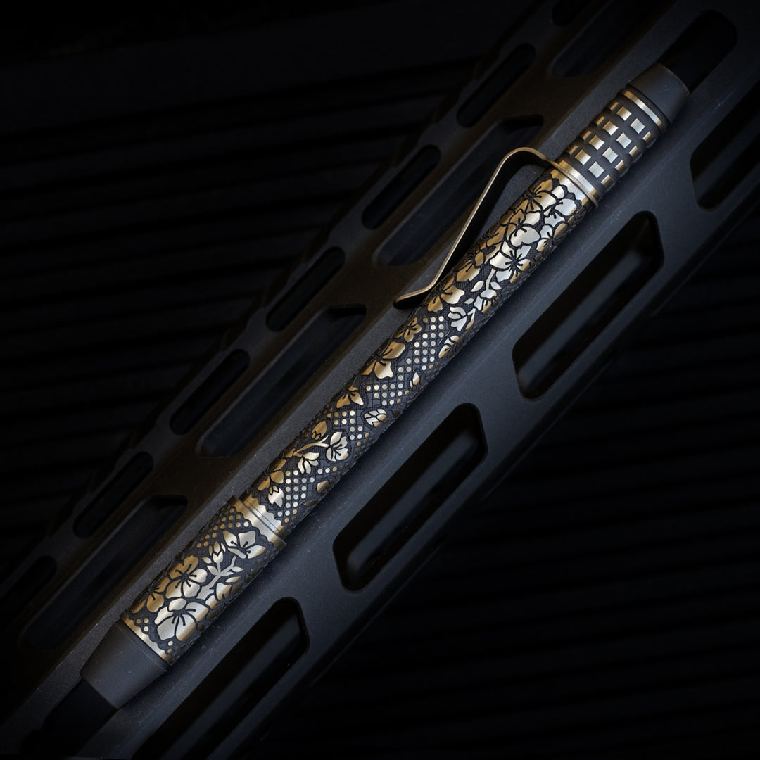 Titanium TechLiner Grid Pen -- Sakura LE (Matte TRD / Bronze Ano)