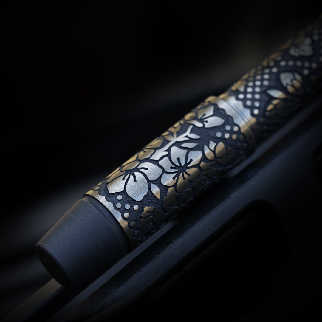 Titanium TechLiner Grid Pen -- Sakura LE (Matte TRD / Bronze Ano)