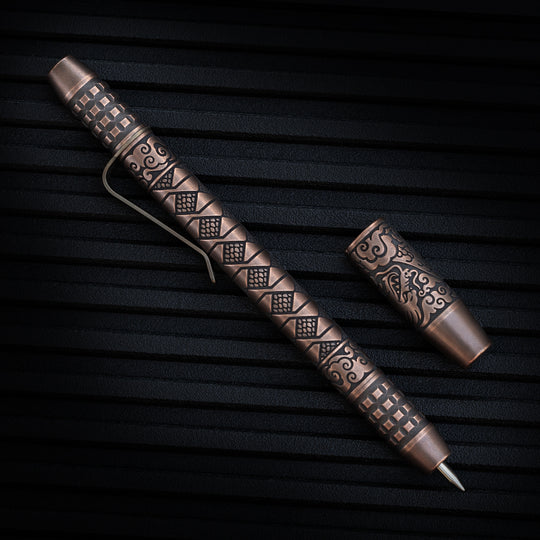 Copper TechLiner Grid Pen -- Hanzō LE (Acid Washed / Tumbled)