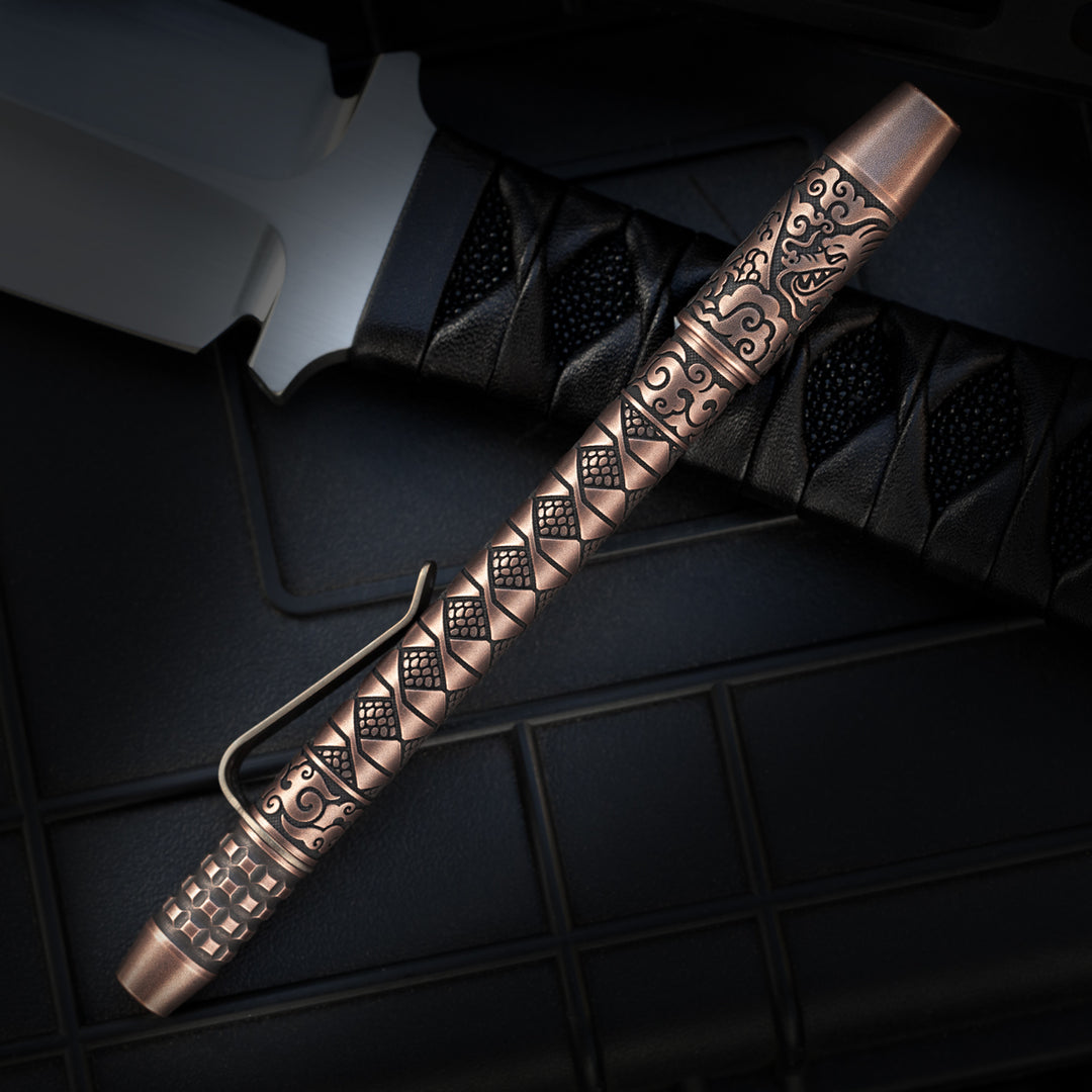 Copper TechLiner Grid Pen -- Hanzō LE (Acid Washed / Tumbled)