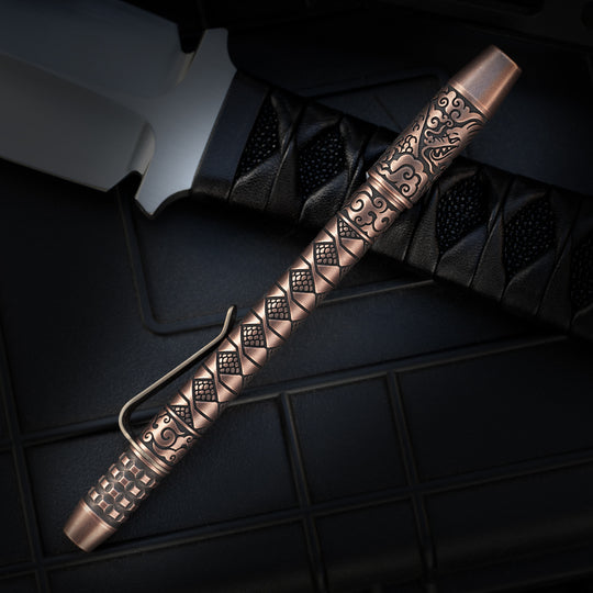 Copper TechLiner Grid Pen -- Hanzō LE (Acid Washed / Tumbled)