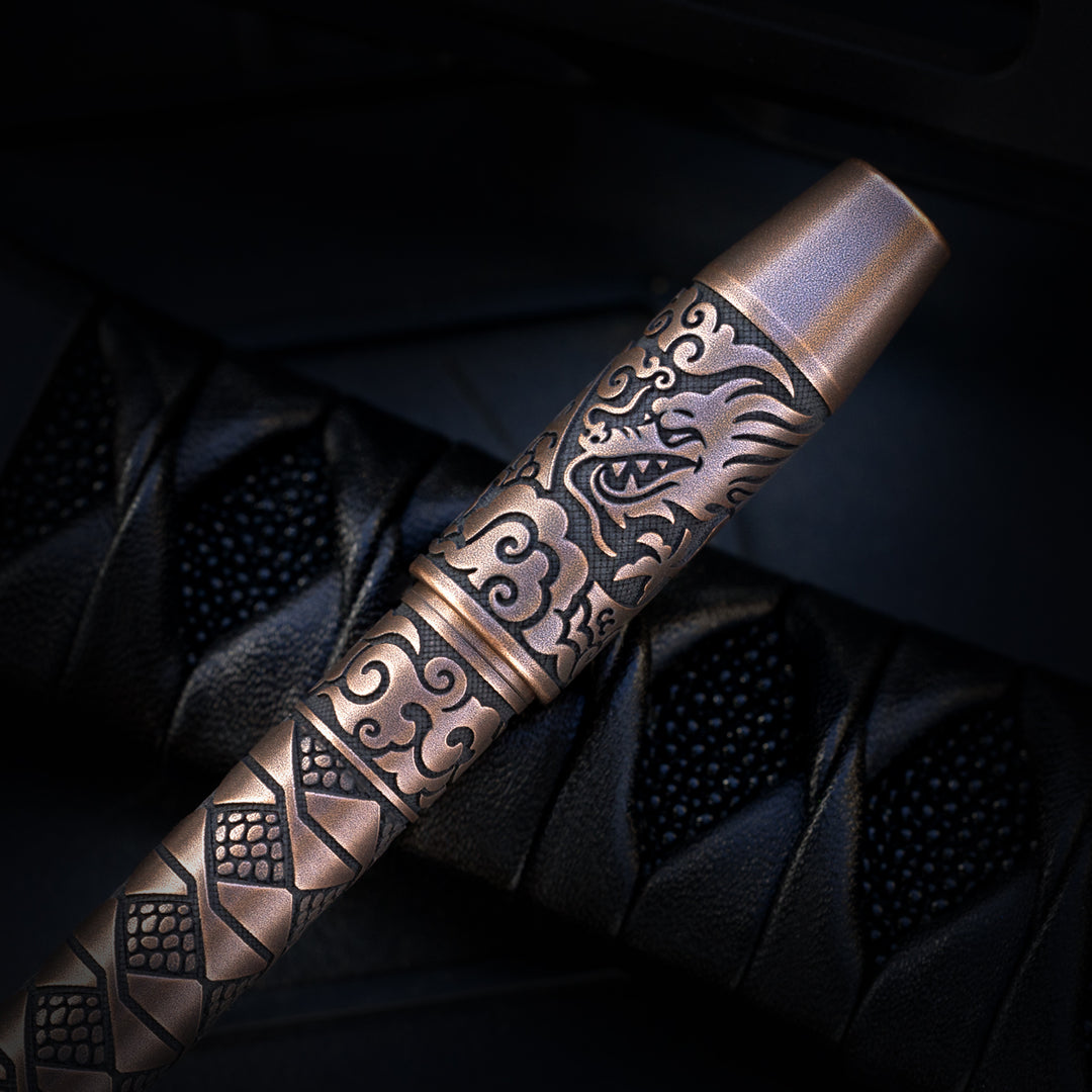 Copper TechLiner Grid Pen -- Hanzō LE (Acid Washed / Tumbled)