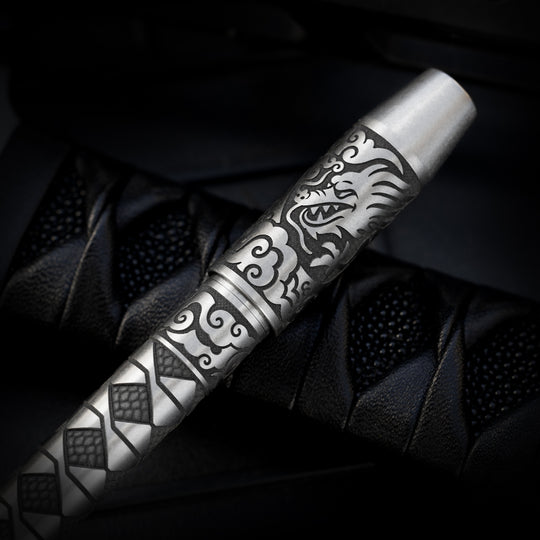 Titanium TechLiner Grid Pen -- Hanzō LE (Tumbled)
