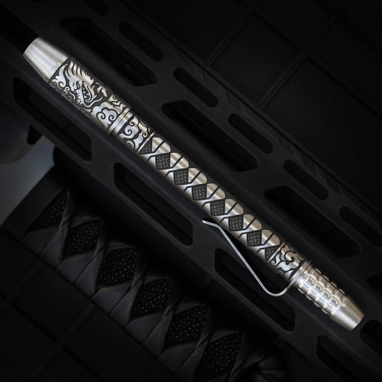 Titanium TechLiner Grid Pen -- Hanzō LE (Tumbled)