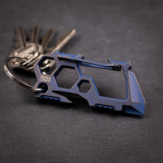Titanium Para-Biner Carabiner -- PB-4 Anodized (Blue/Bronze)
