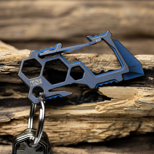 Titanium Para-Biner Carabiner -- PB-4 Anodized (Blue/Bronze)