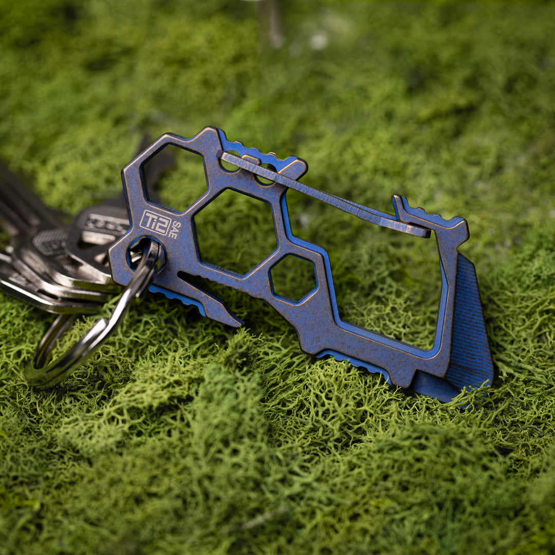 Titanium Para-Biner Carabiner -- PB-4 Anodized (Blue/Bronze)