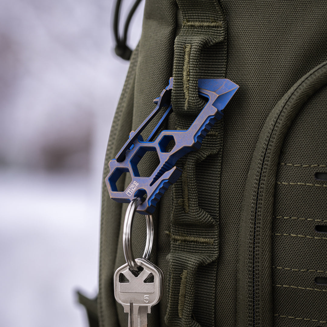 Titanium Para-Biner Carabiner -- PB-4 Anodized (Blue/Bronze)