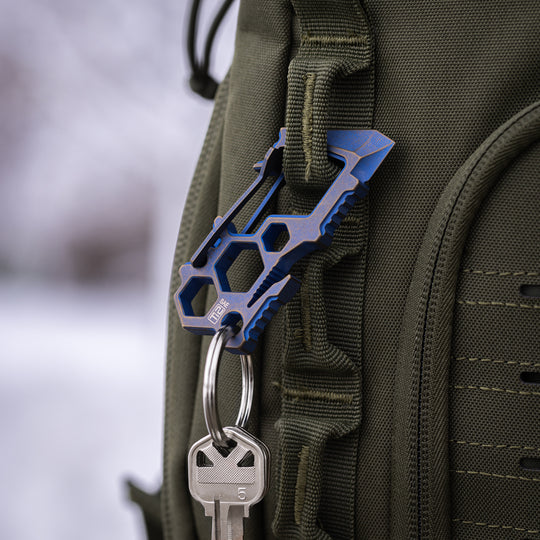Titanium Para-Biner Carabiner -- PB-4 Anodized (Blue/Bronze)
