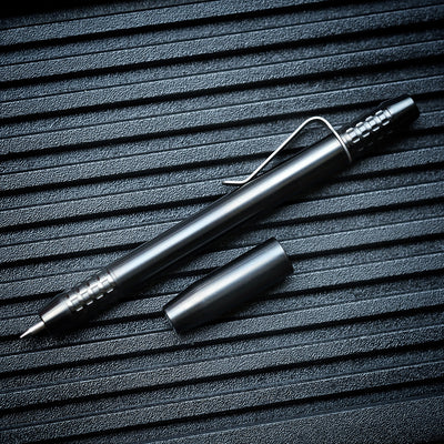 Titanium TechLiner Grid Pen -- DLC (Hand Sanded)