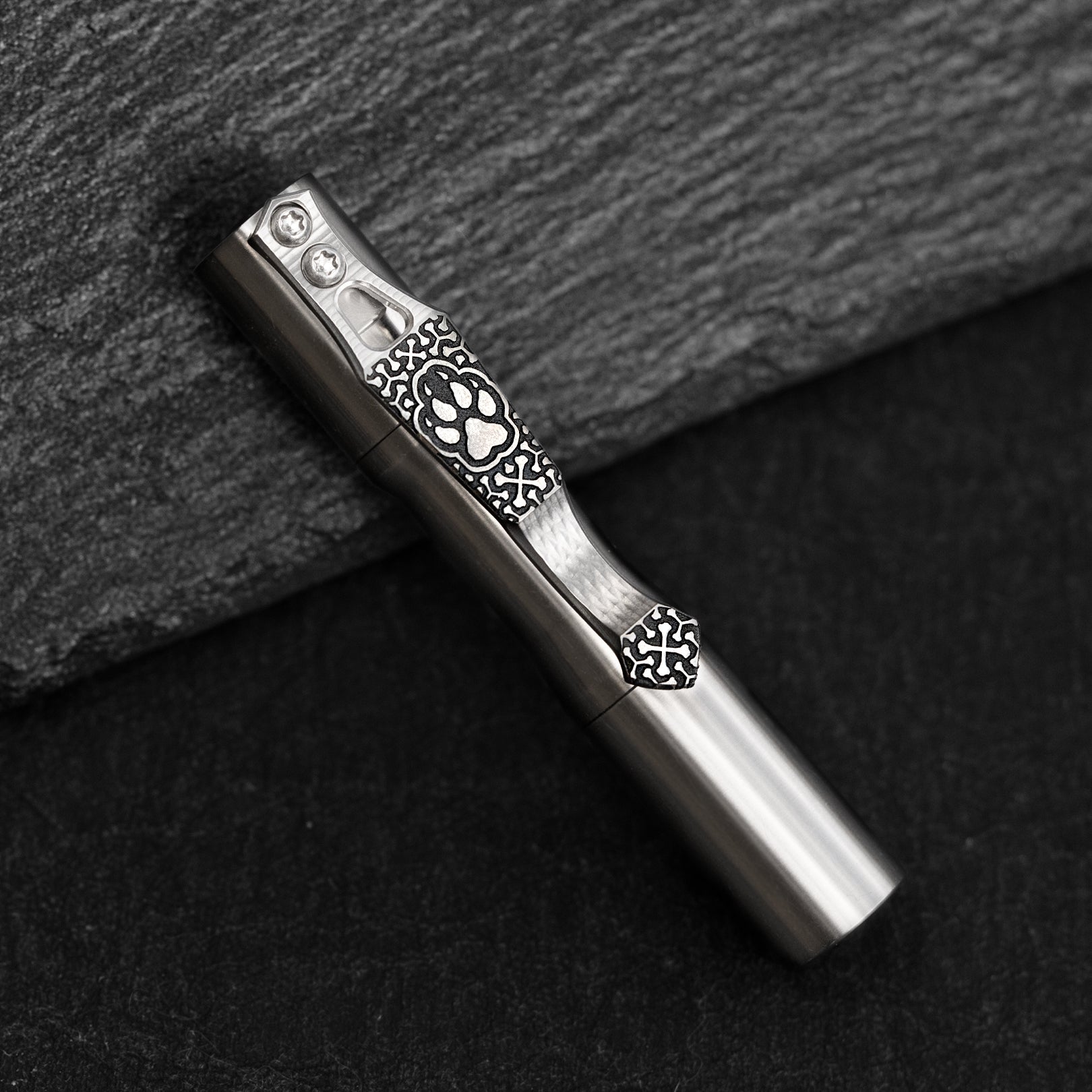 Steel Flame x Ti2 -- 2 Hole Paw Clip (Polished) – Ti2 Design