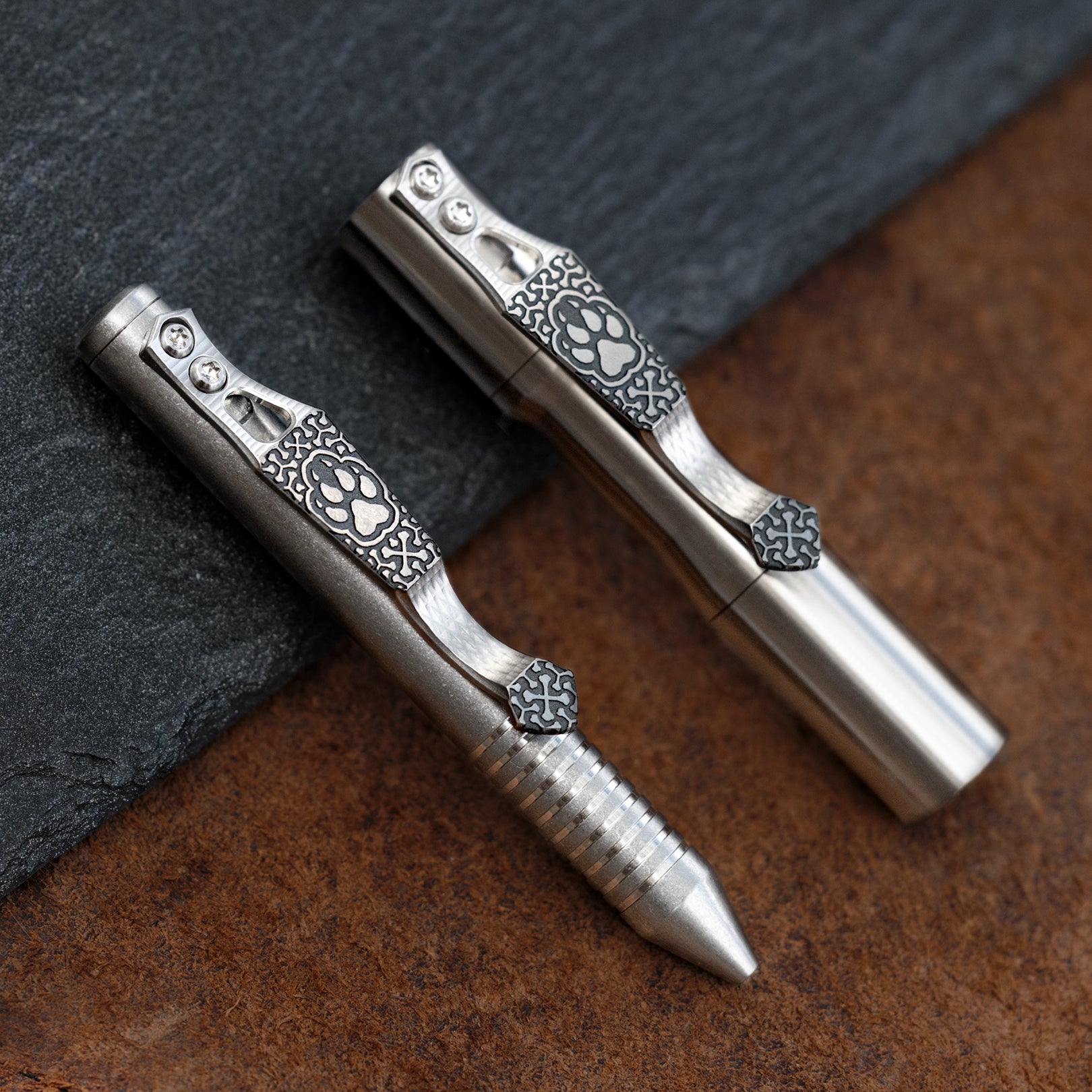 Steel Flame x Ti2 -- 2 Hole Paw Clip (Polished) – Ti2 Design