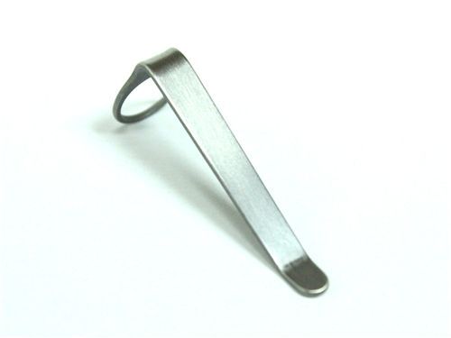 TechLiner Clip -- Titanium (Blasted and Tumbled) LG