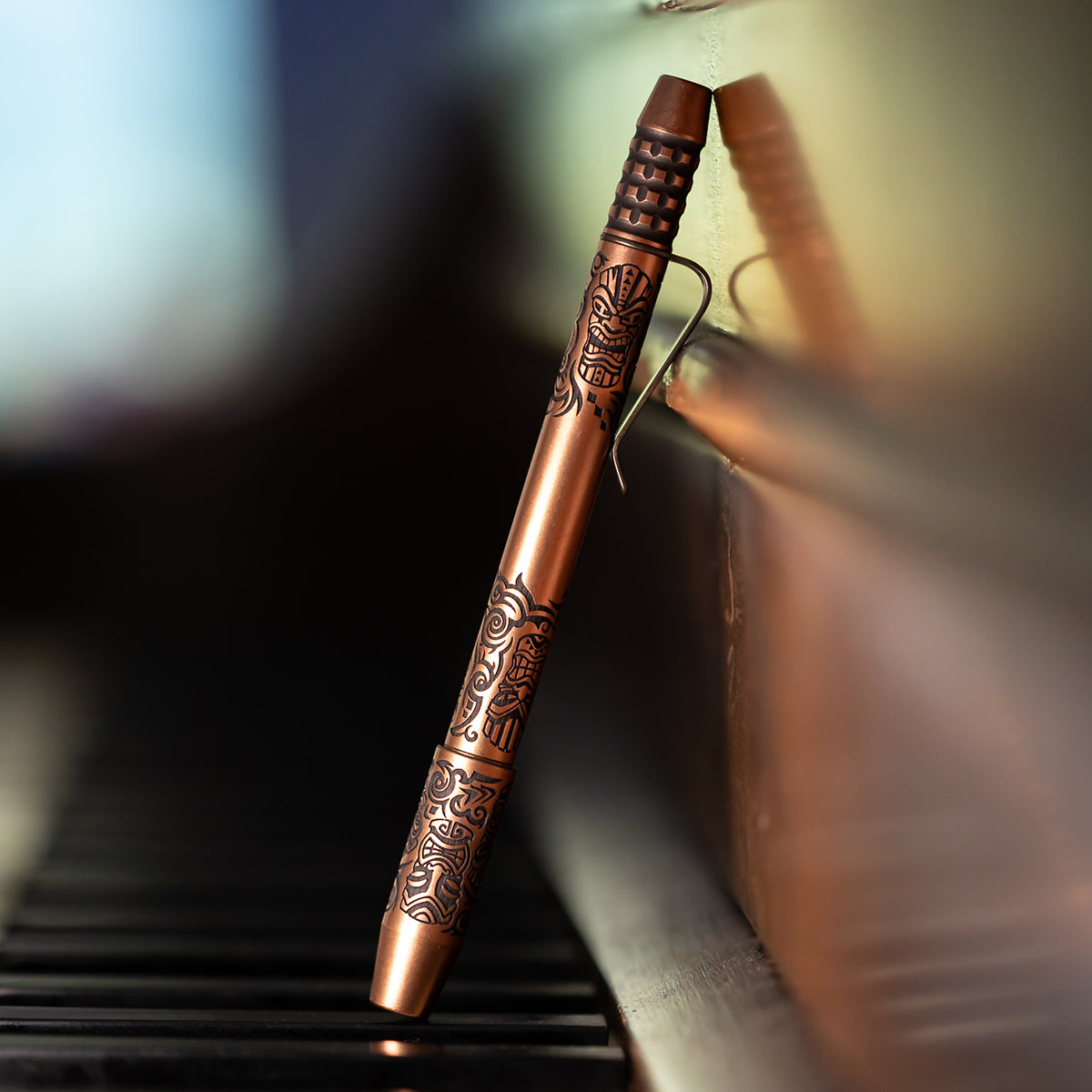 Copper TechLiner Grid Pen -- Tiki LE (Tumbled)