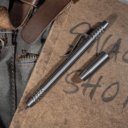 Titanium TechLiner Grid Pen -- (Burnished)