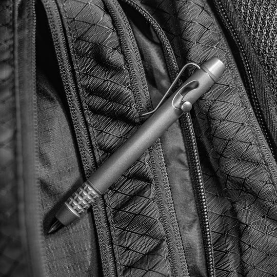 Titanium BoltLiner Grid Pen -- (Blasted and Tumbled)