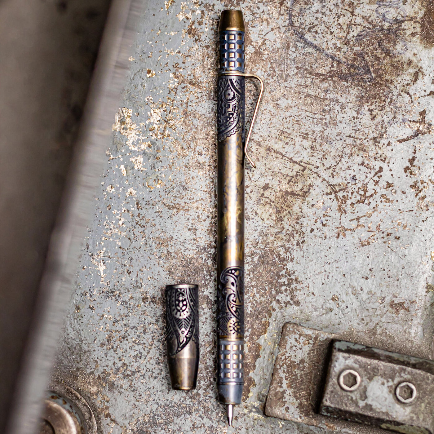 TechLiner Grid -- Paisley Laser Engraved Titanium (Fallout TRD)