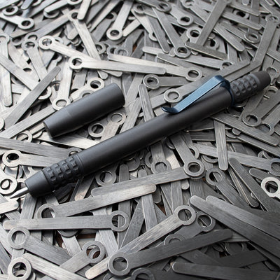 Titanium TechLiner Grid Pen -- Blackwash DLC (Blasted and Tumbled)