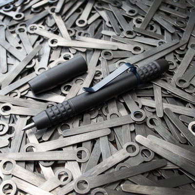 Titanium TechLiner Grid Pen -- Blackwash DLC (Blasted and Tumbled)
